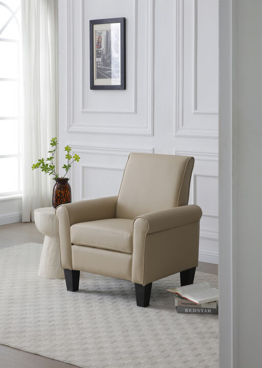 Vineland Faux Leather Accent Chair