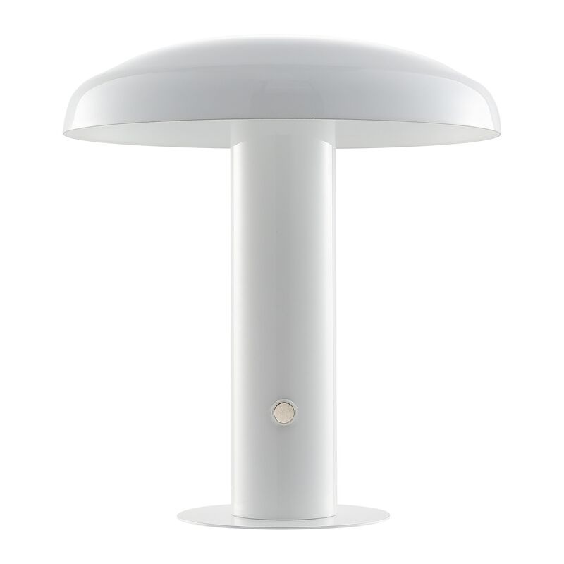 Suillius Contemporary Bohemian Rechargeablecordless Iron Integrated LED Mushroom Table Lamp