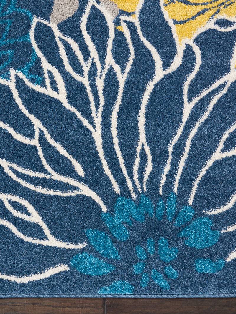 Passion PSN17 Blue 2'2" x 10' Rug image number 2