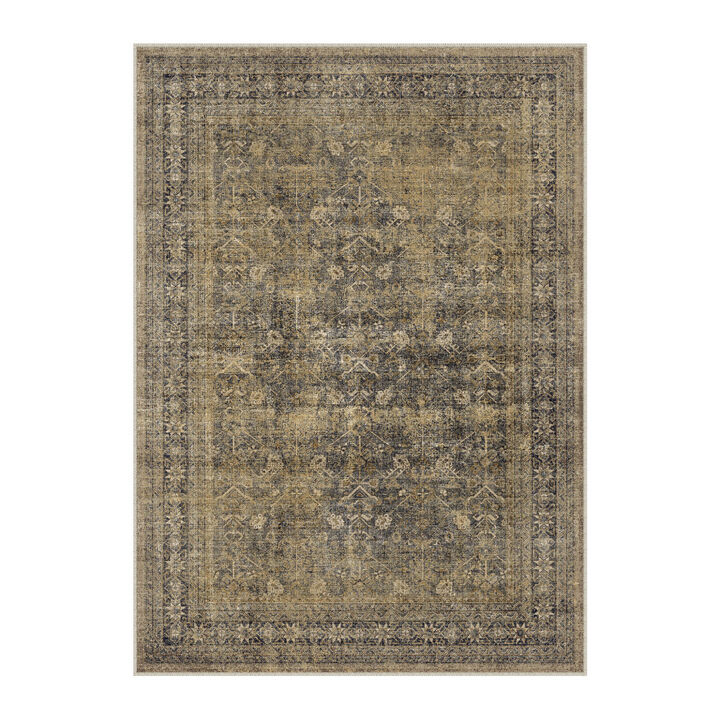 HomeRoots Medallion Washable Area Rug