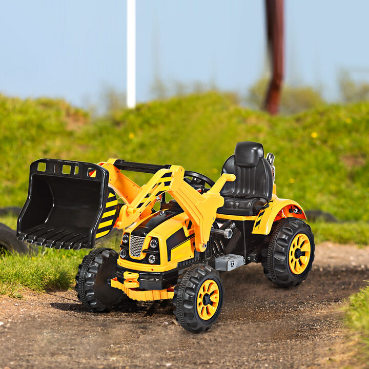 12V Battery Powered Kids Ride-On Dumper Truck for Outdoor Play