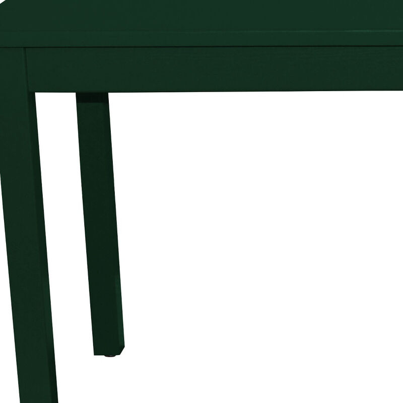 HomeRoots 48" Dark Green Solid Wood Dining Table