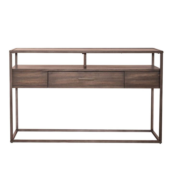 Liberty Furniture Jamestown Sofa Table in Tobacco