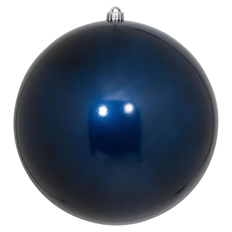 Vickerman 12" Midnt Blue Candy Ball UV Drilled - N593031DCV image number 0