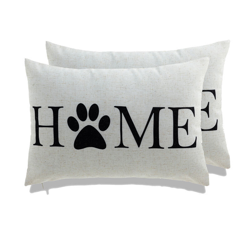 Home and Dog throw pillow - set of 2