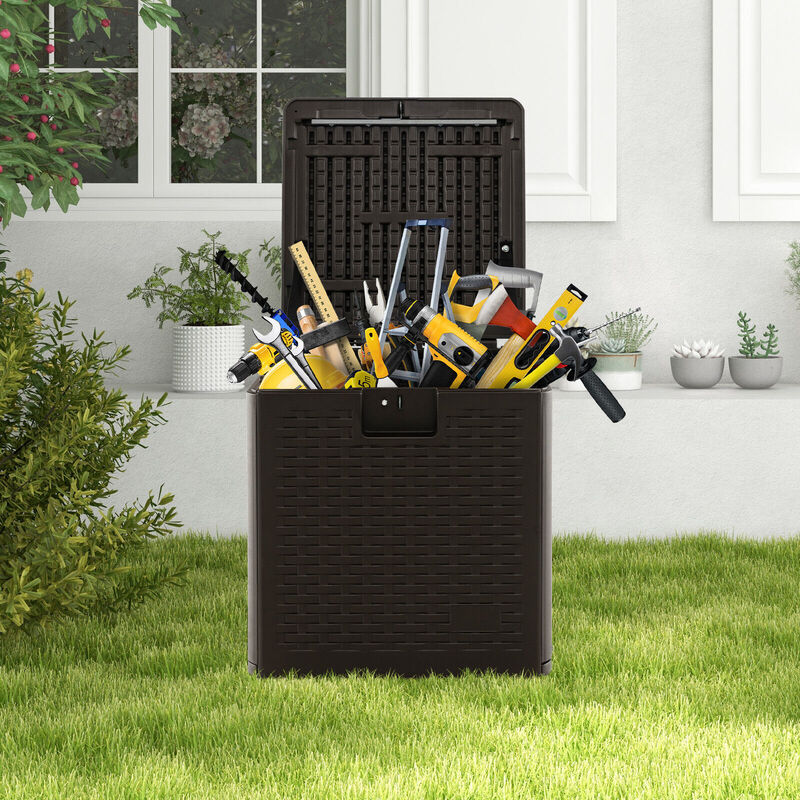 Weather Storage Container with Lockable Lid