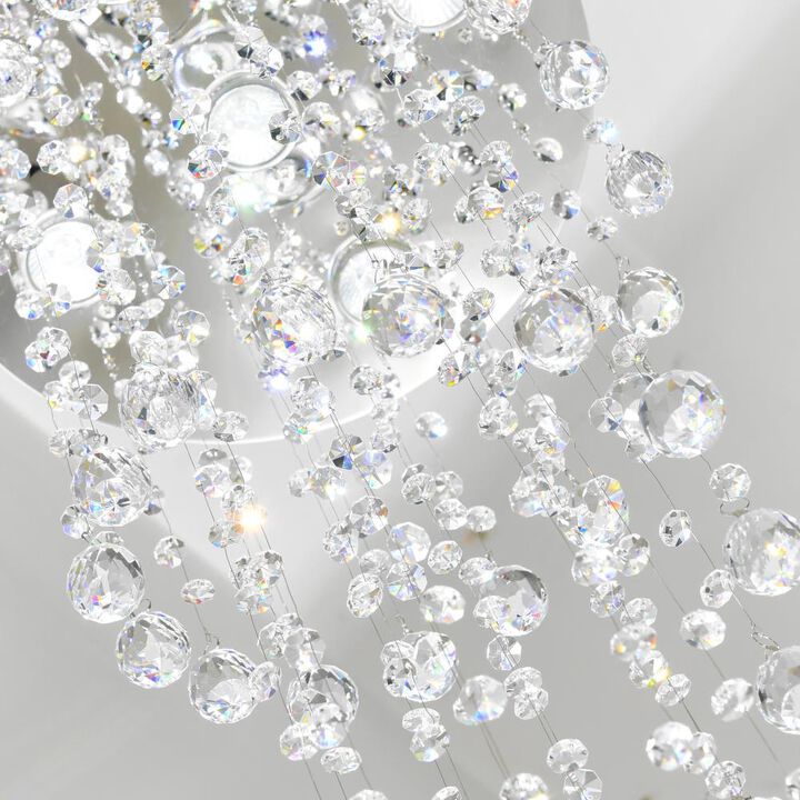 Spiral 5 Light Flush Mount With Chrome Finish