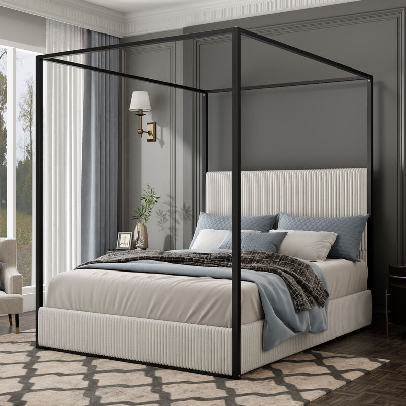 Metal Canopy Bed image number 1