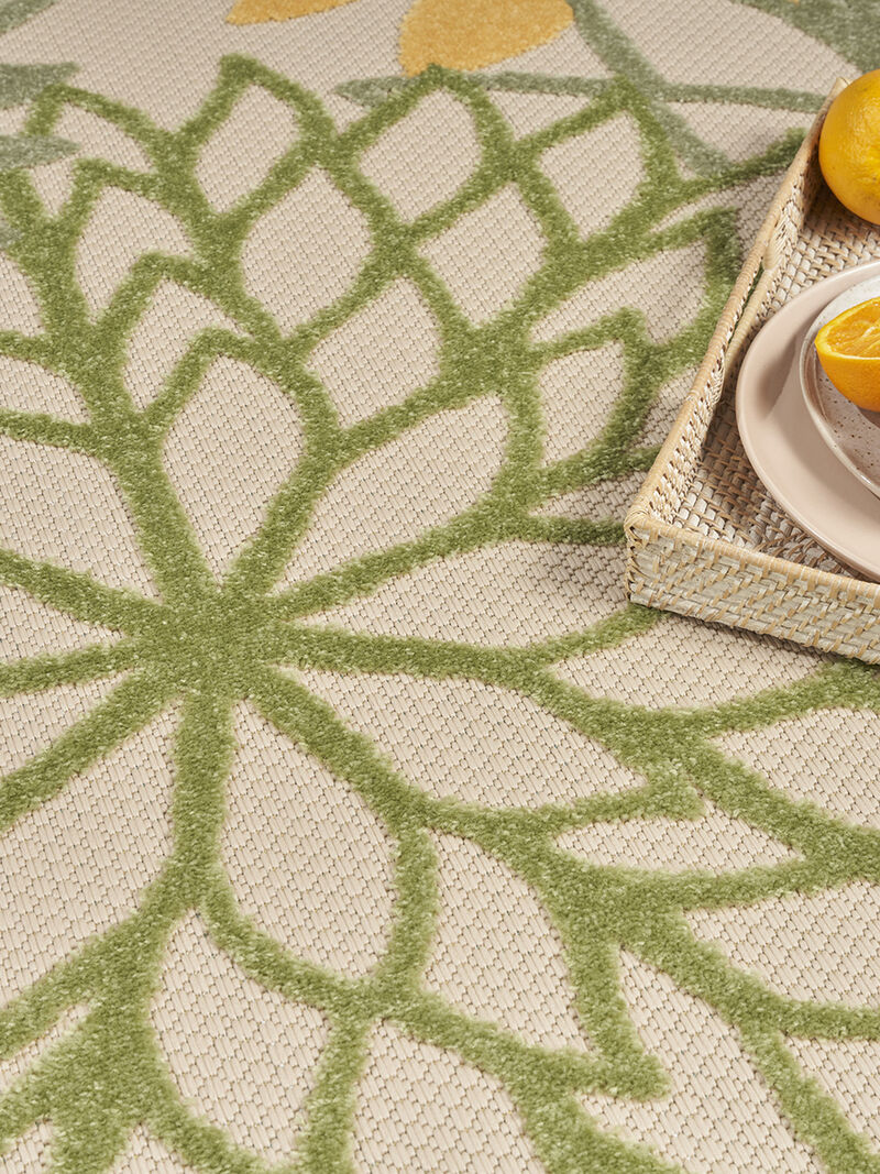 Aloha ALH05 Green/Multicolor 10' x 14' Rug