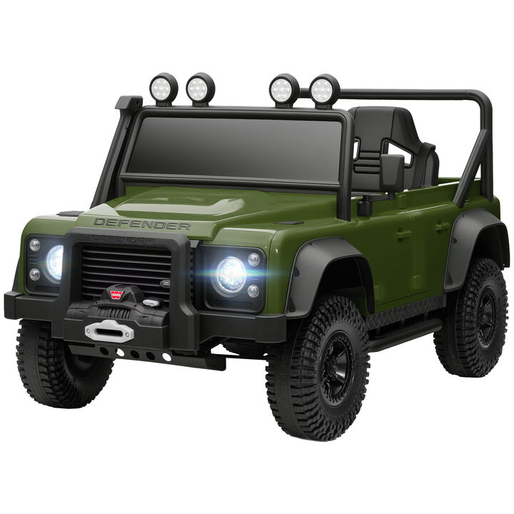 BreeBe Land Rover Licensed Electric Car for Kids with Remote Control, Dual Motors, Spring Suspension, LED Lights