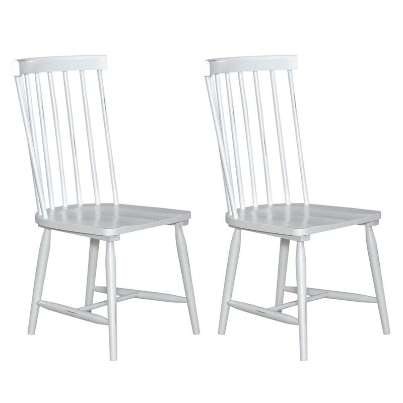 Liberty Furniture Liberty Capeside Cottage Spindle Back Side Chair - White - Set of 2 image number 0