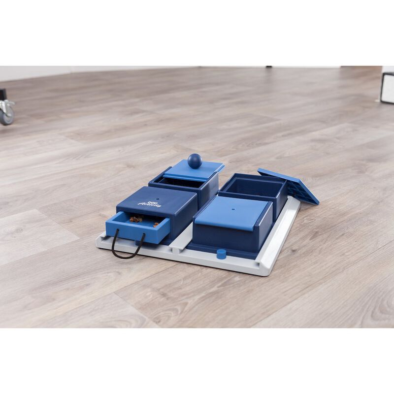 TRIXIE Dog Activity Poker Box 1 Strategy Game, Level 2 Dog Puzzle Toy, Treat Dispenser image number 8