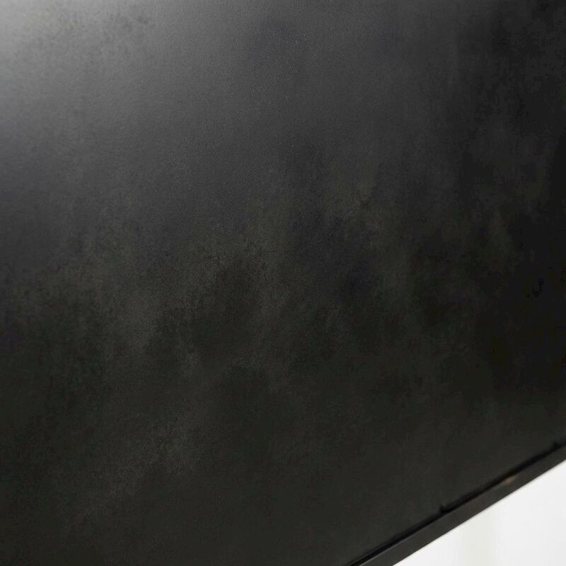 Distressed Metal Queen Metal Headboard with Vintage Design and Metal Tube Frame image number 3