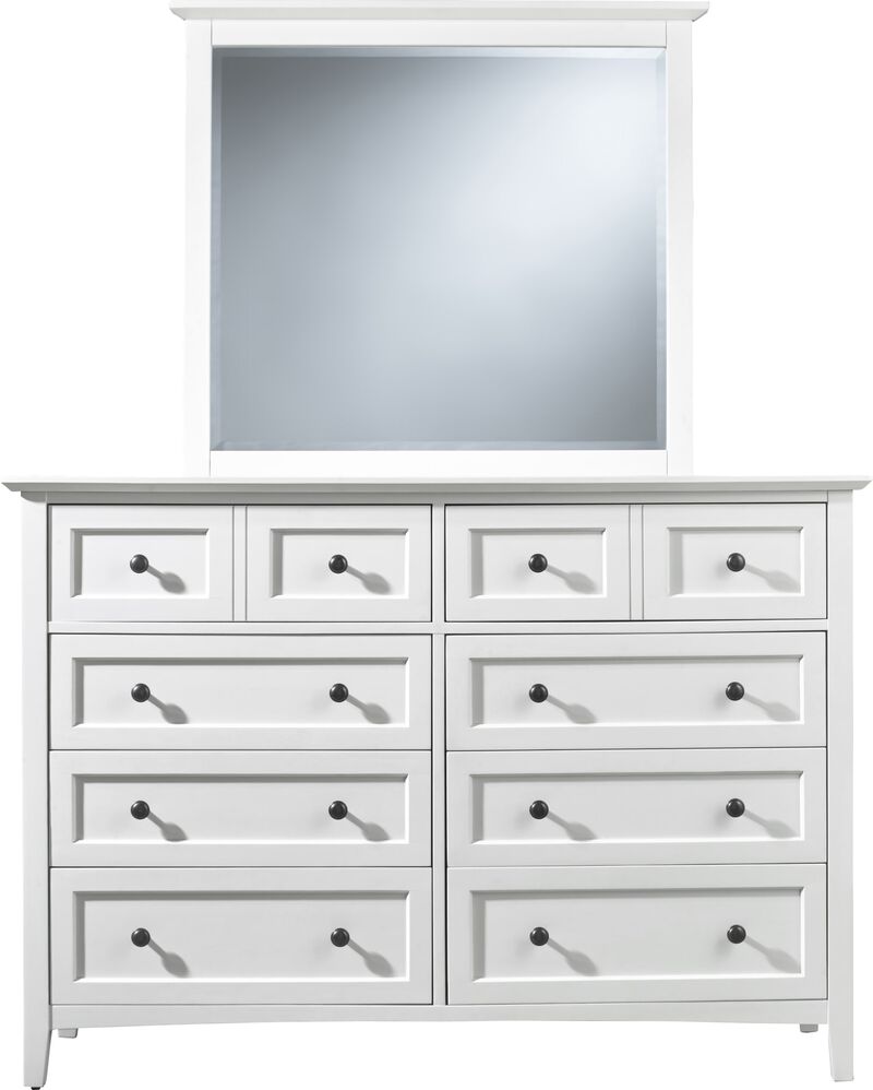 Paragon Eight Drawer Dresser in White