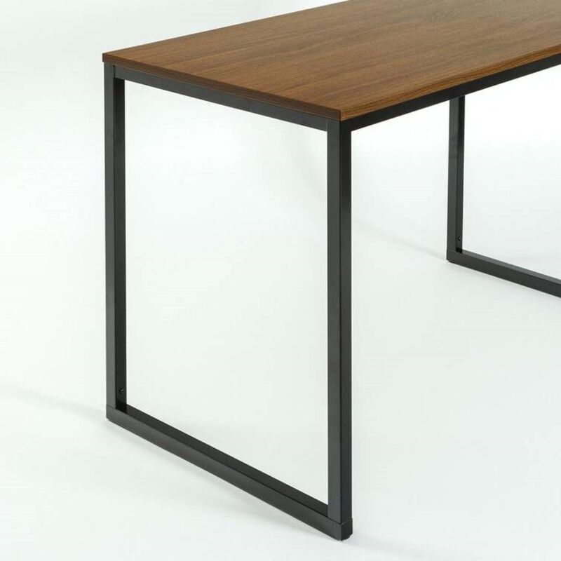 Hivvago Modern Home Office Desk with Metal Frame and Wood Table Top