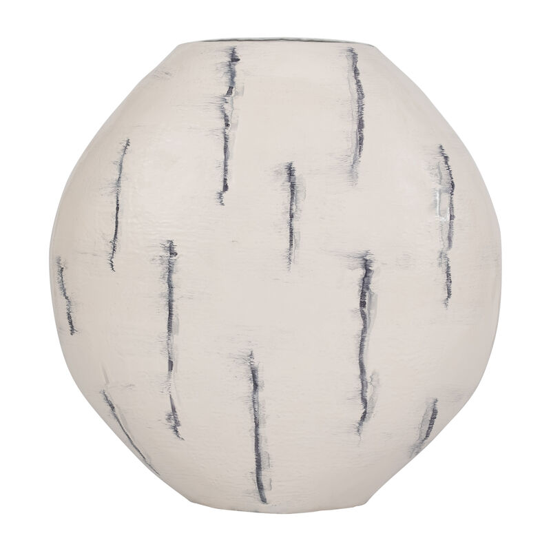 Metal 33" Enameled Round Vase image number 0