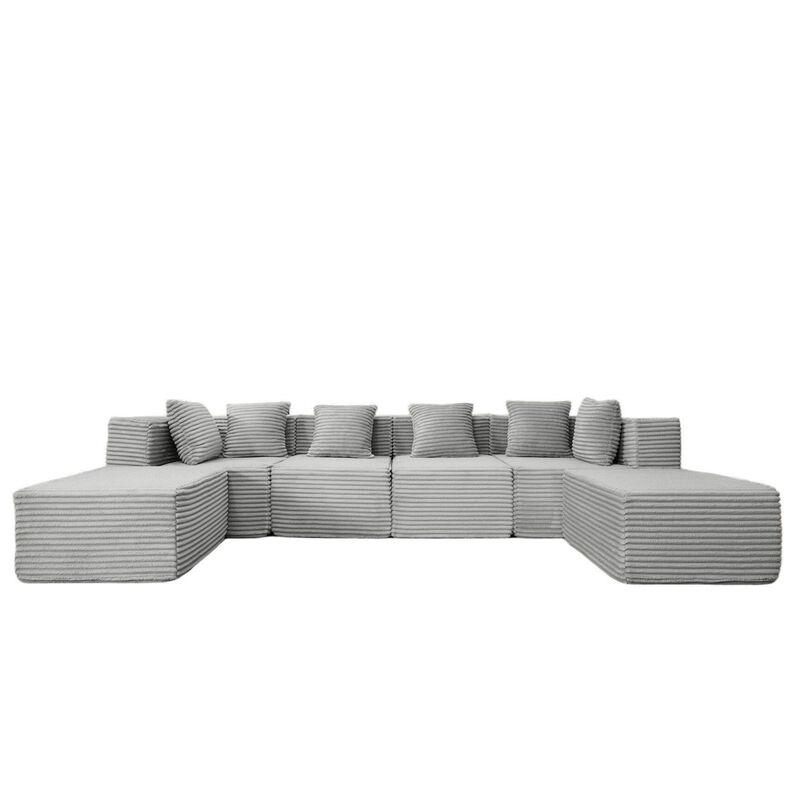Dulp U-Shaped Boneless Sectional Sofa image number 0
