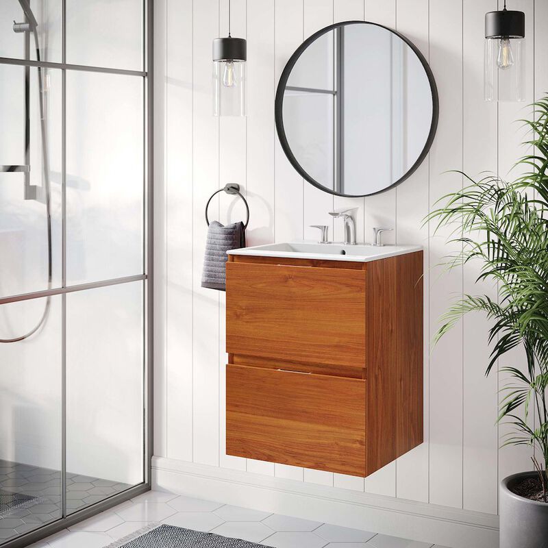 Scenic 18" Wall-Mount Bathroom Vanity image number 7
