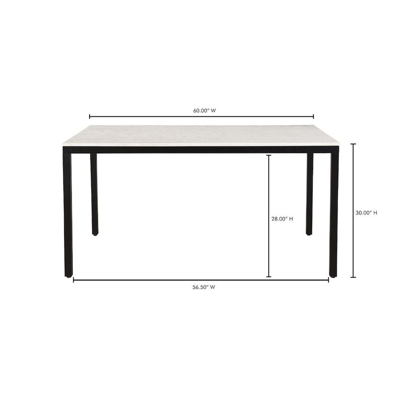 Moe's Parson Marble Dining Table Small