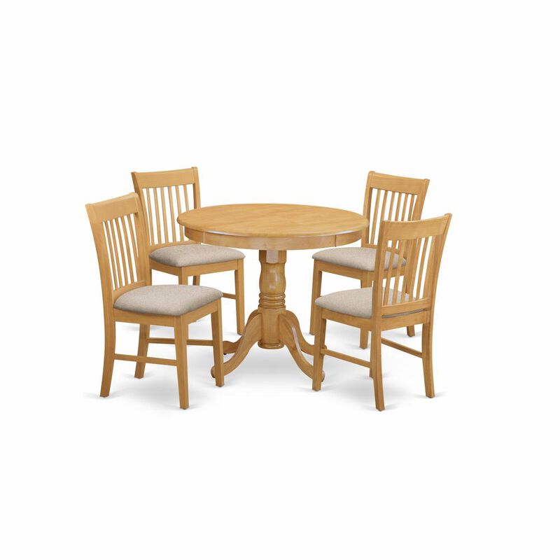 5 Pc Dinette Table set - Small Kitchen Table and 4 Dining Chairs