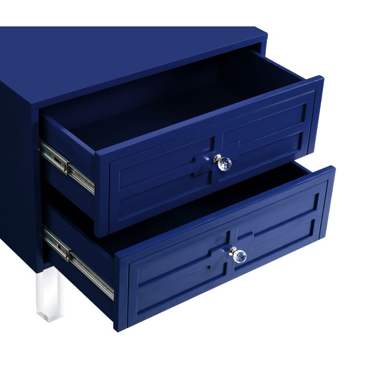 Inspired Home Crystal  Side Table/Accent Table/Nightstand