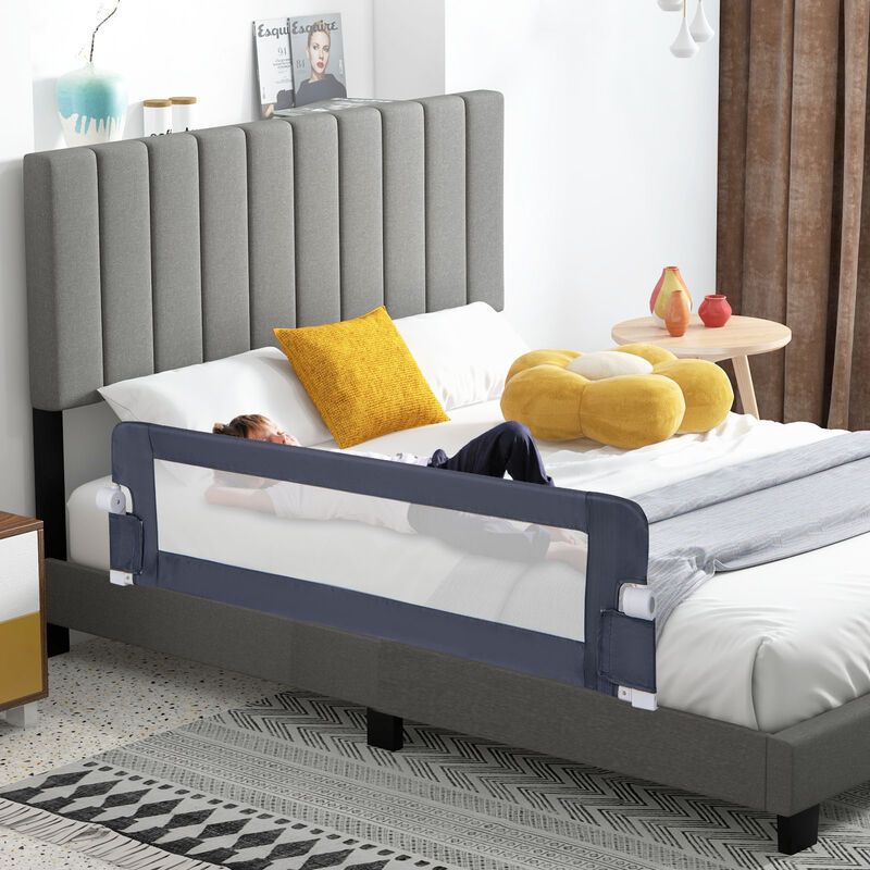 Adjustable Baby Bed Rail with Swing Down Design and Safety Strap for Bedroom image number 1