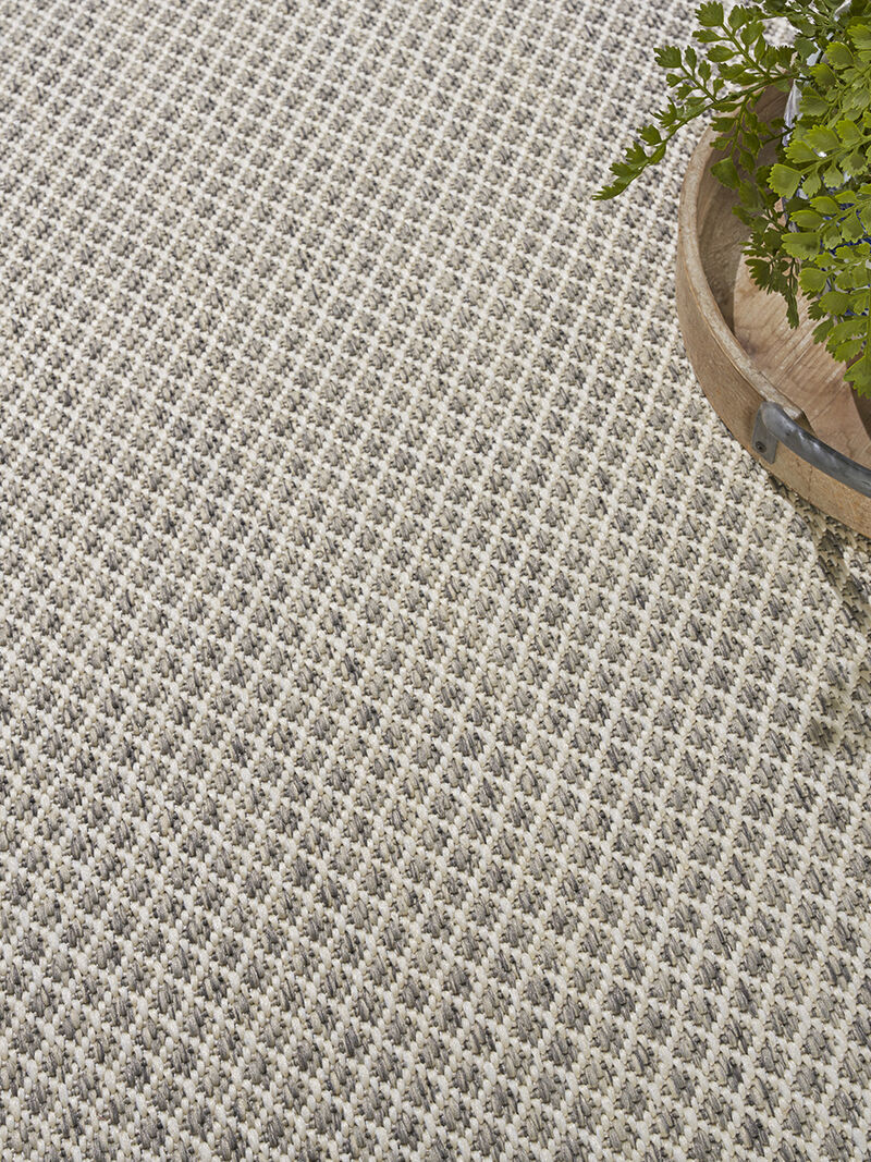 Courtyard COU01 Ivory/Silver 4' x 6' Rug