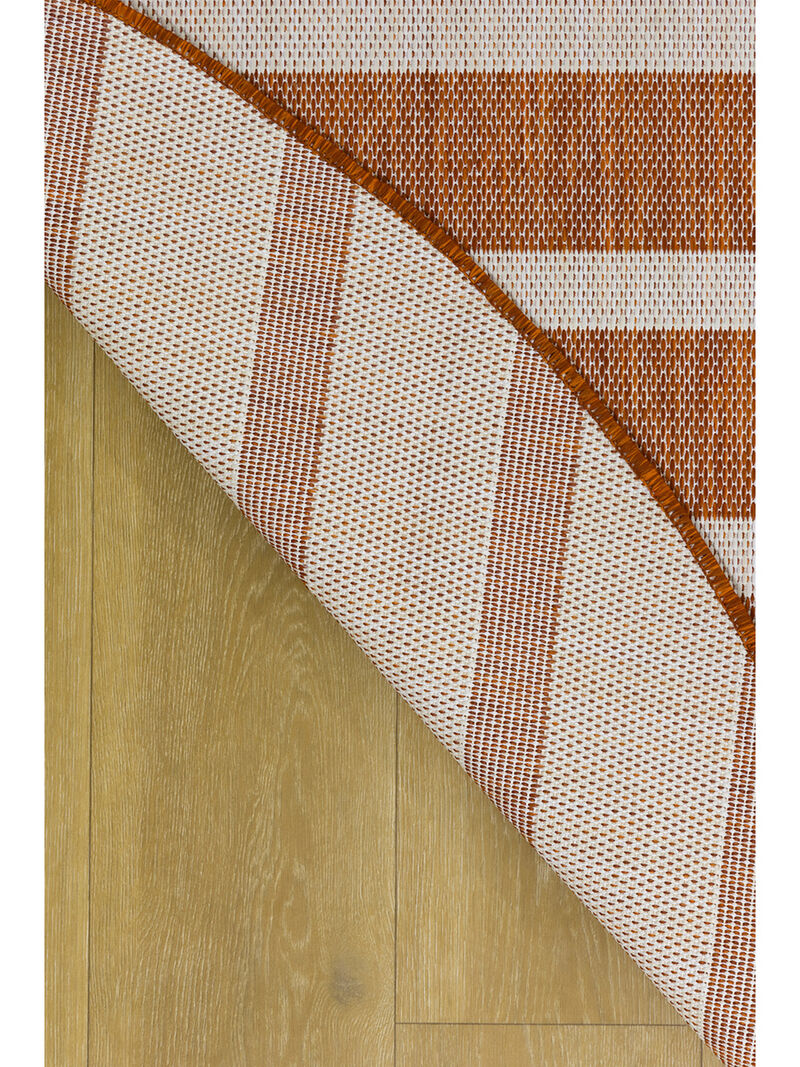 Positano POS03 Terracotta/Ivory 6' x Round Rug