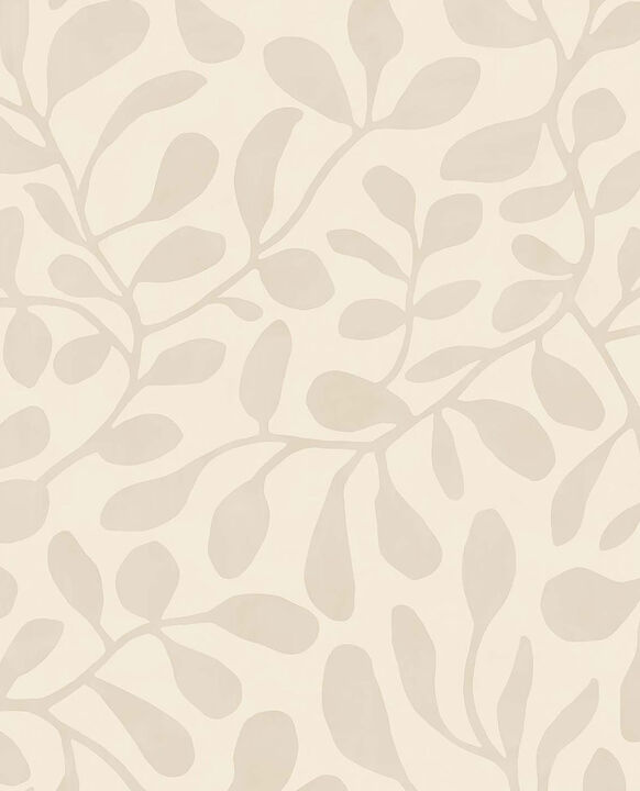 Fiona Eggshell Leafy Vines Wallpaper