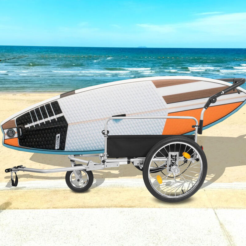 ELEMENT ACE 3-in-1 Heavy-Duty Bike Cargo Trailer E-Bike Compatible Convertible Stroller and Pull Cart with Suspension 110lb Capacity 20 Inch Wheels Included Accessories image number 1
