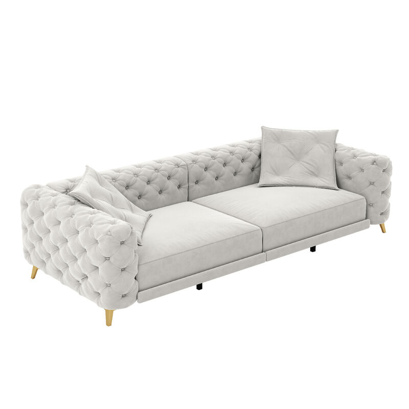 Merax Convertible Sleeper Sofa Bed with Ottoman image number 0
