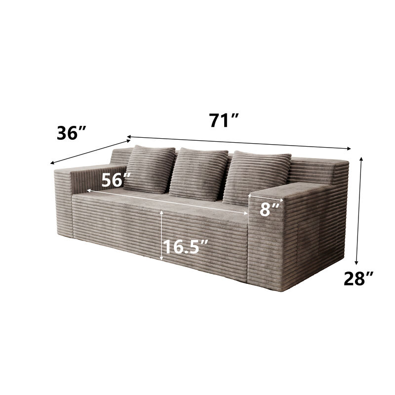 Lanseb 71" 3Setaser Sofa image number 8
