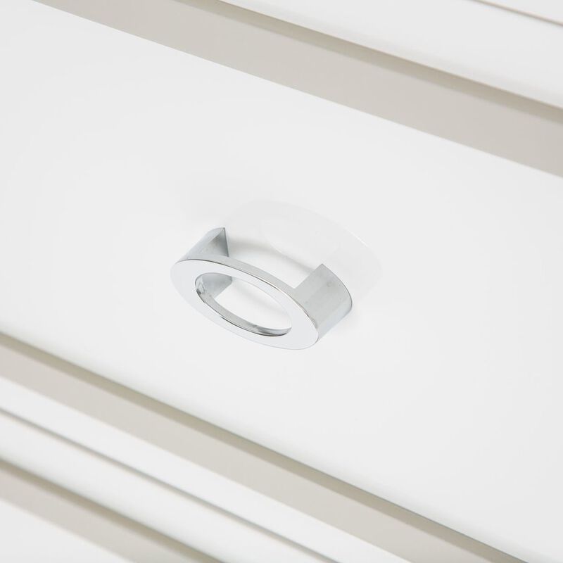 Michael Amini Sky Tower Nightstand - Cloud White