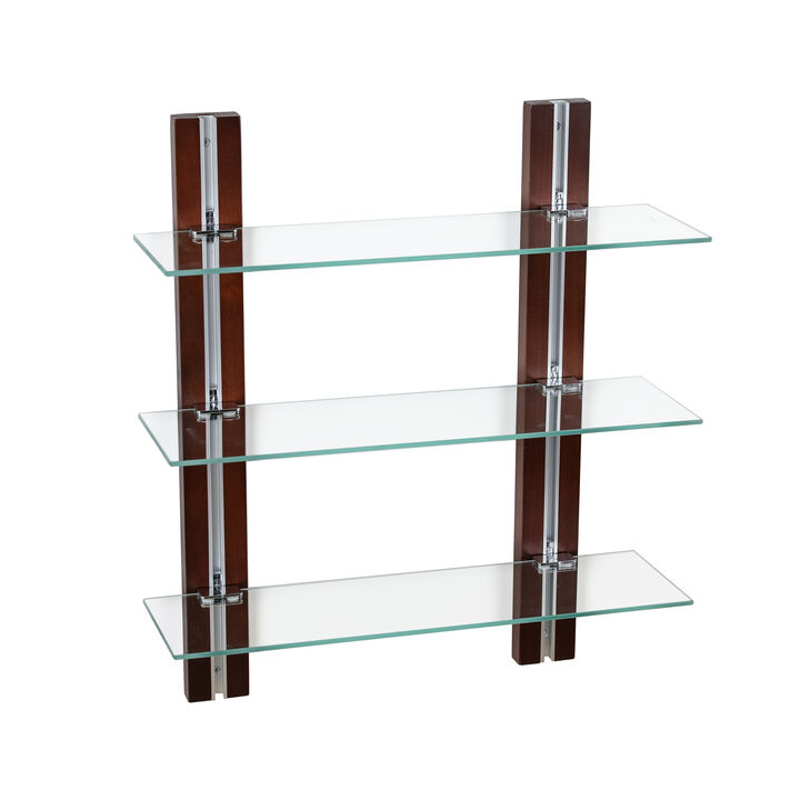 Old Bavaria Three Tier Adjustable Shelves on Wooden Bars