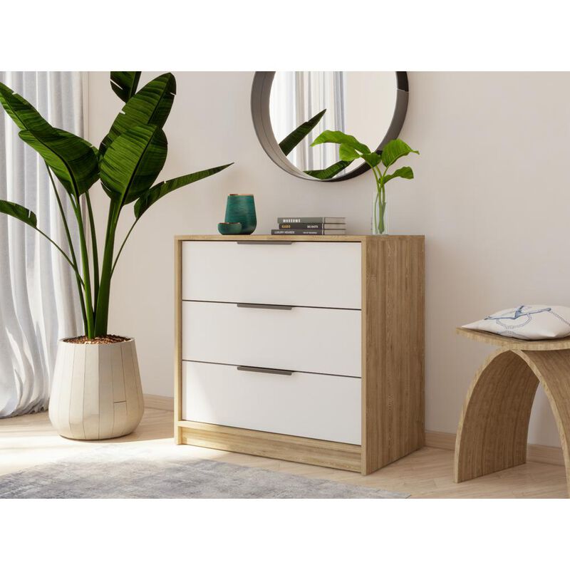 Egeo 3 Drawer Dresser White