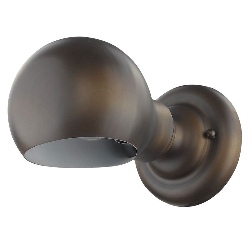 Indoor Rounded Wall Fixture &ndash; Contemporary Sconce for Bedroom or Hallway