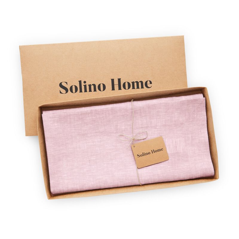 Solino Home 100% Pure Linen Table Throw - Athena.