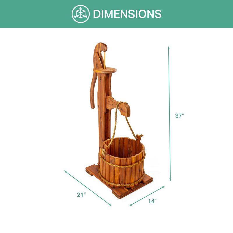 American Furniture Classics Large Pump Planter image number 2