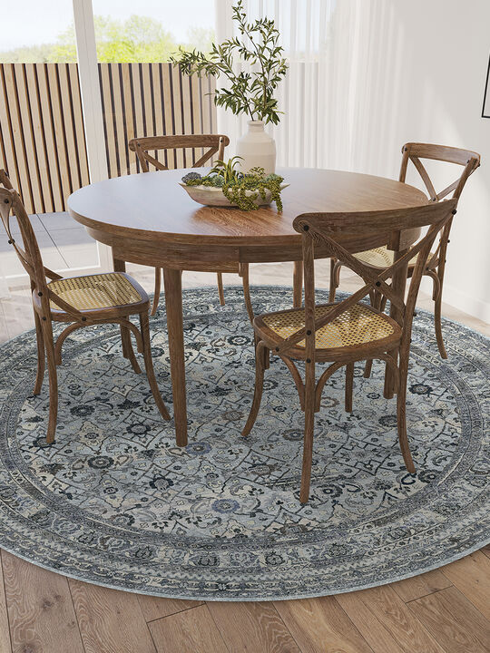 Jericho JC7 Pewter 4' Rug