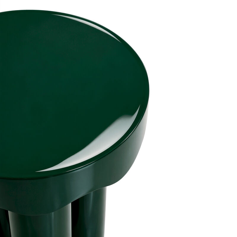 Casper Burgundy High Gloss Nesting Side Table Set image number 5