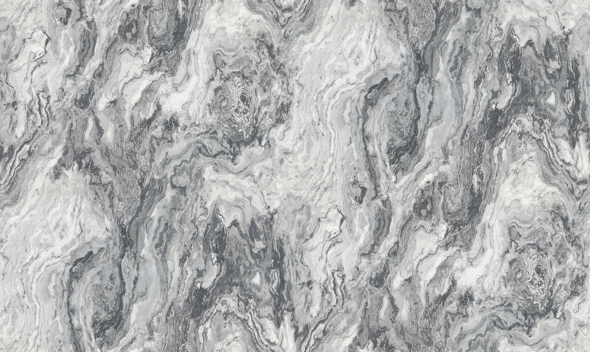 Star Charcoal Marble Wallpaper (Set of 2)