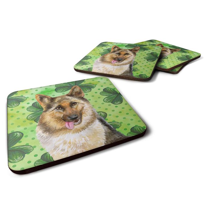 Caroline's Treasures German Shepherd St Patrick's Decorative coasters, Multicolor