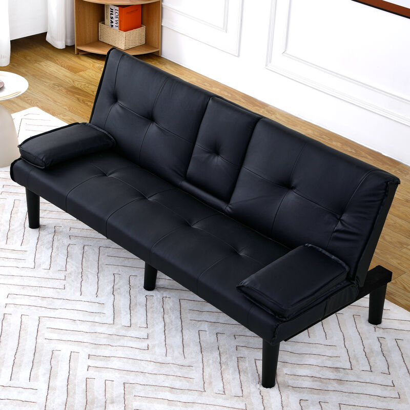 Malwin PVC multi-functional sofa bed image number 3