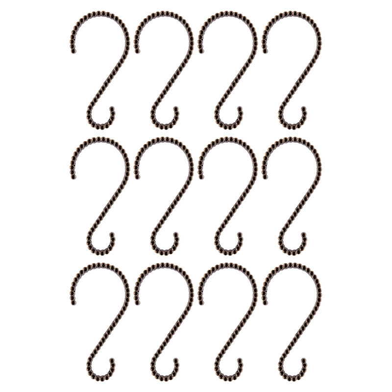 12-Piece Proof Zinc Shower Curtain Hooks image number 4