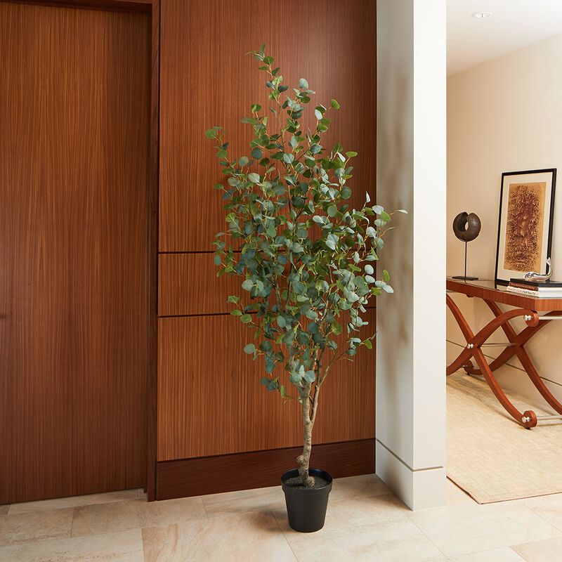 7' Artificial Eucalyptus Tree image number 4