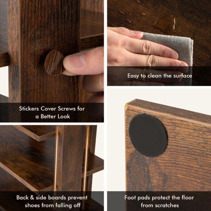 Hivvago Patented 7 Tiers Vertical Shoe Rack for Front Door