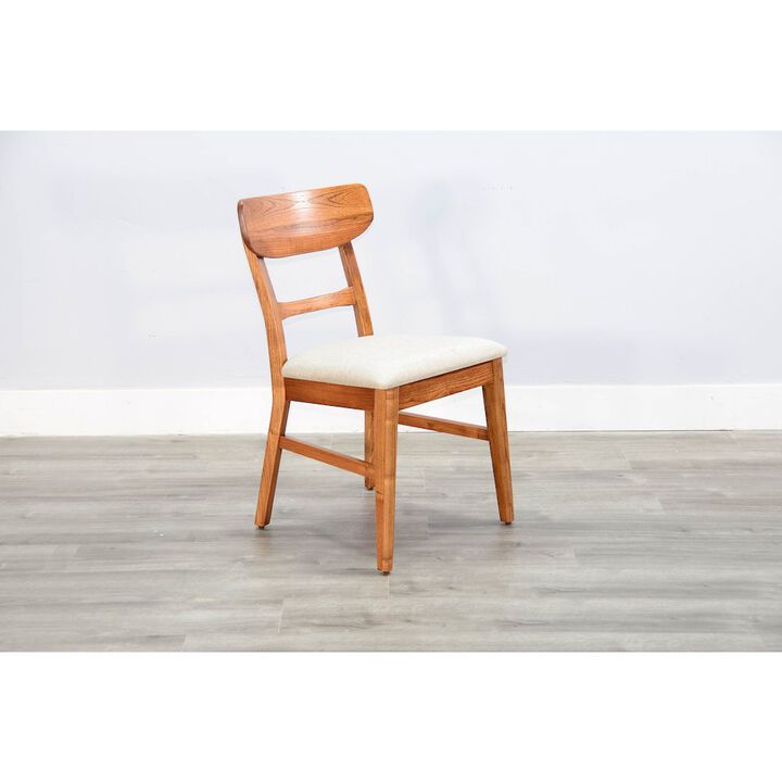Sunny Designs Dining Chair, Cushion Seat (Set of 2), Walnut