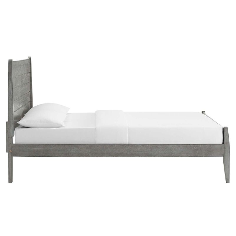 Modway - Georgia King Wood Platform Bed Gray image number 4
