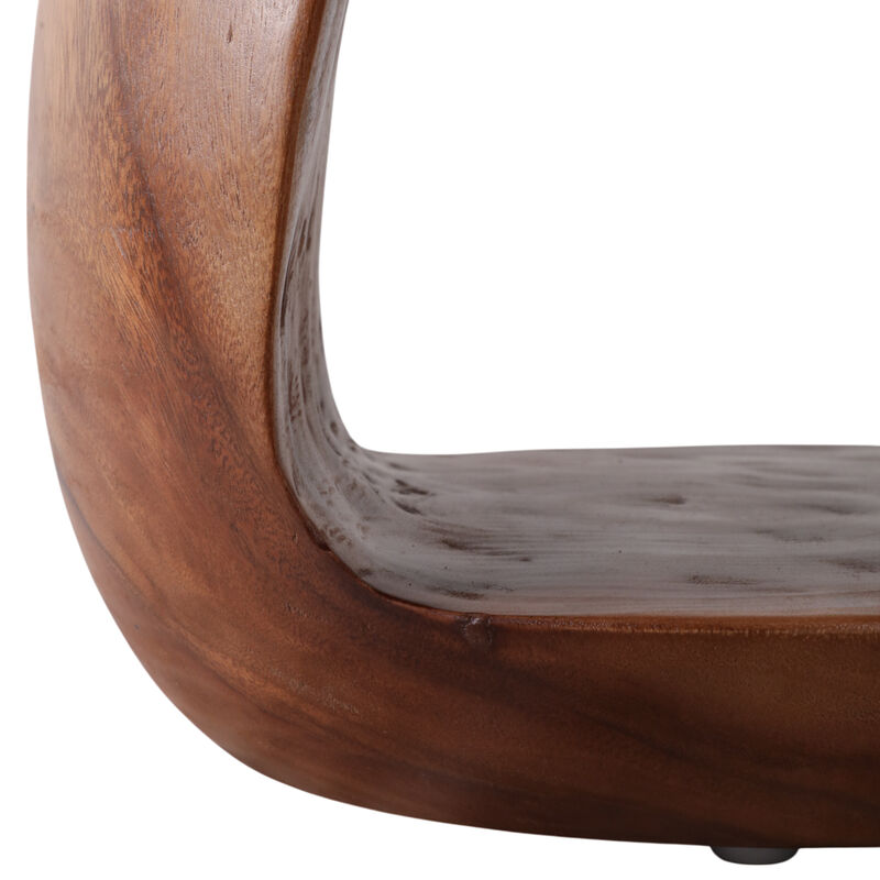 Open Cut-out Wood Accent Table image number 3