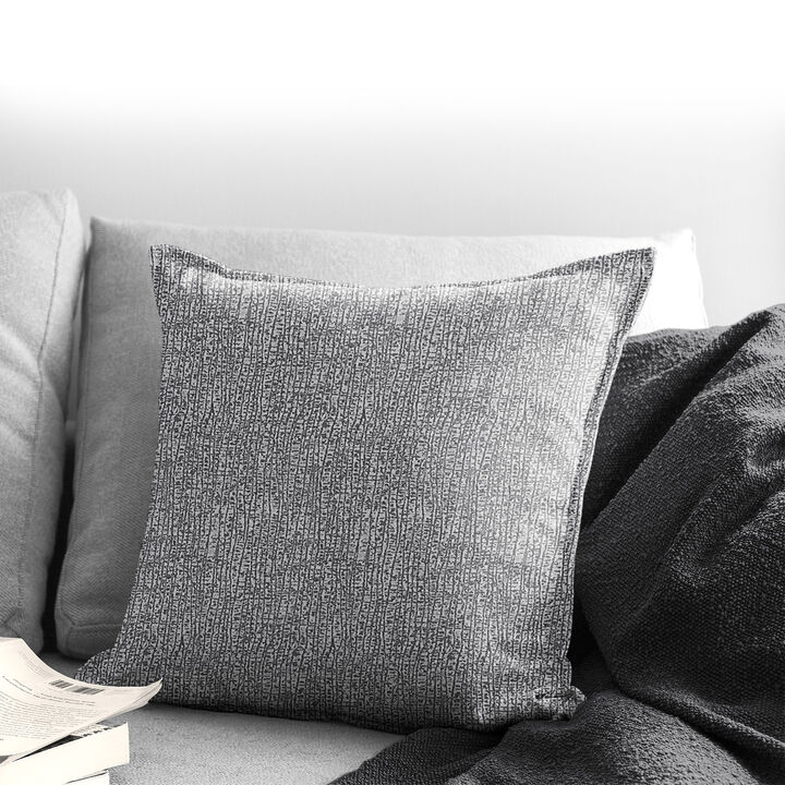 6ix Tailors Fine Linens Mycroft Gray Decorative Throw Pillows